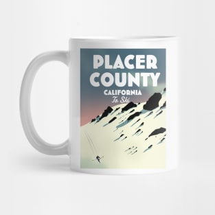 Placer County, California ski poster Mug